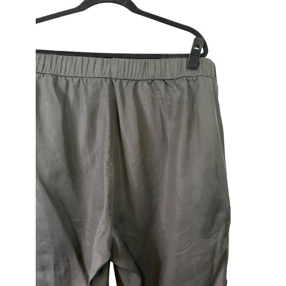 Banana Republic Women's Black Lyocell Jogger Pants Elastic Waist Pull On Size XL - Picture 9 of 11